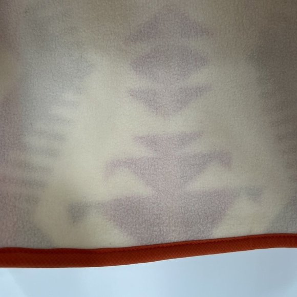 Pendleton Women's Pike Fleece Jacket L Snap Front Orange Mango Los Lunas Tribal - Picture 9 of 13